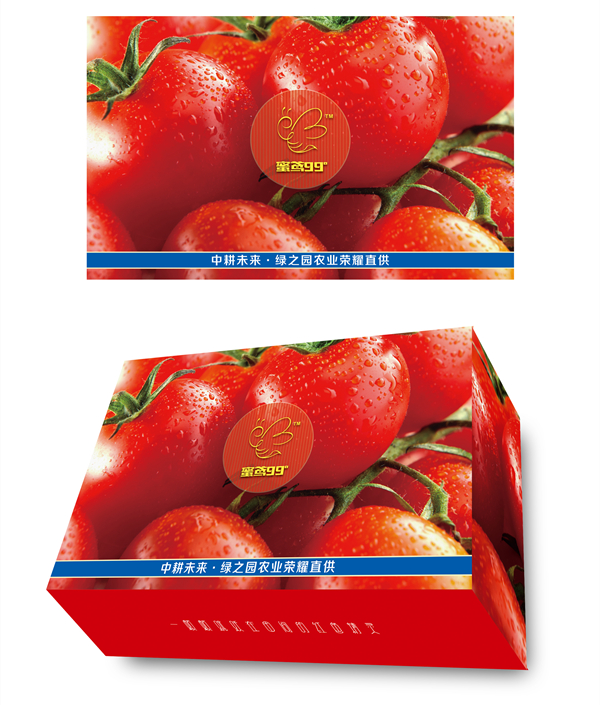 西红柿瓦楞飞机盒农产品包装盒