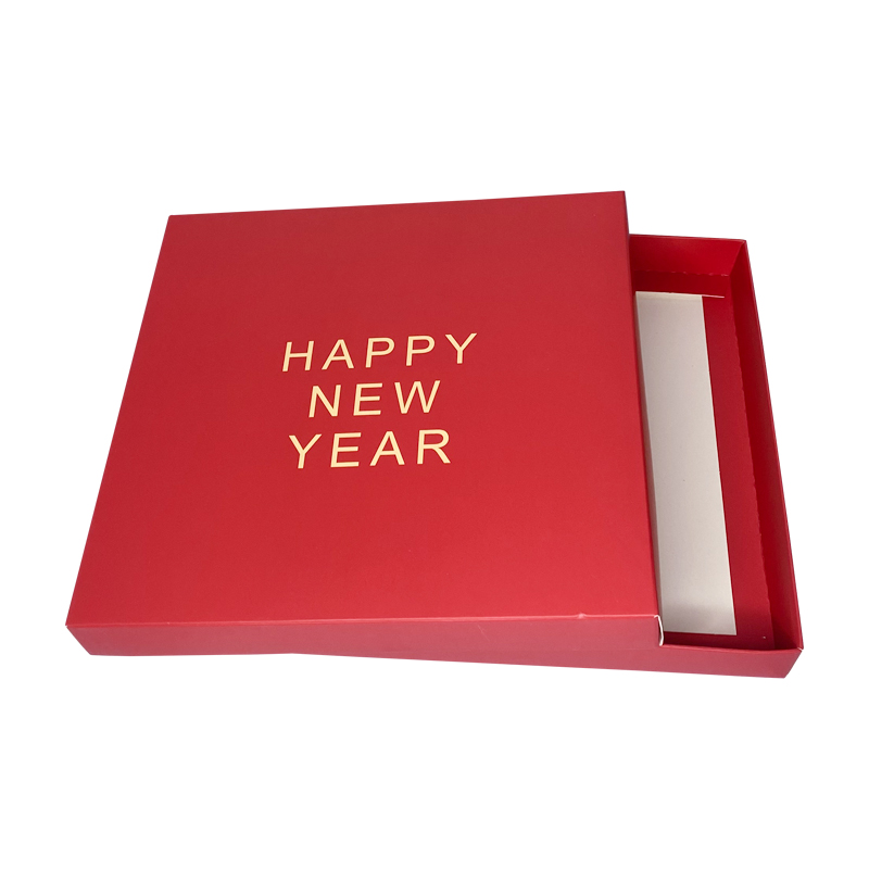 红色卡纸新年日历盒