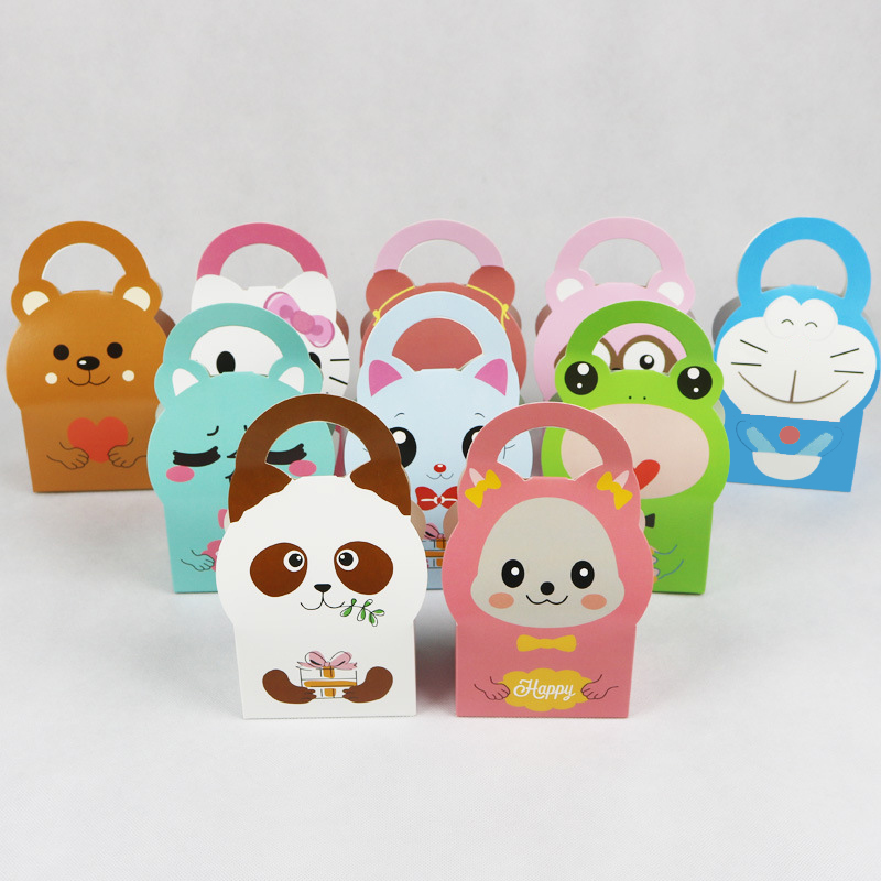 卡通甜品盒小动物糖果包装盒
