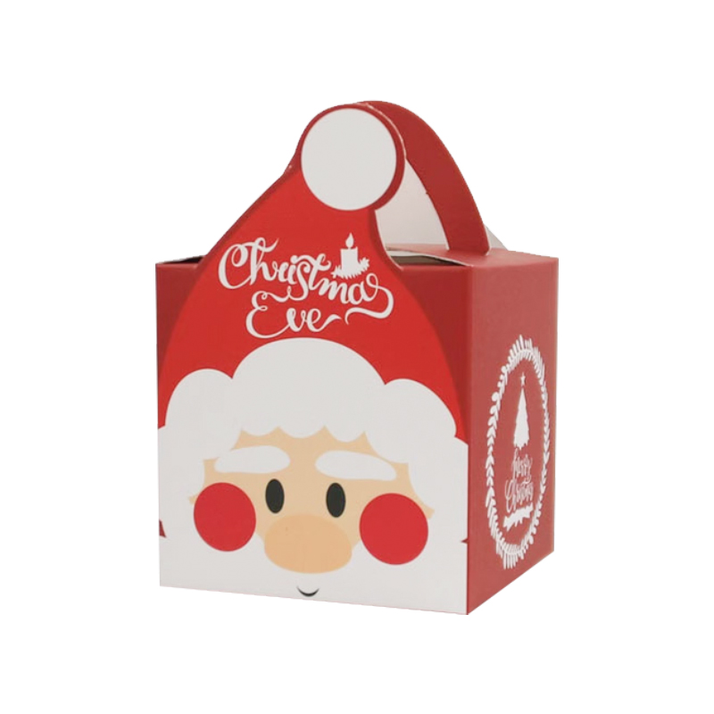 小雪人手提卡纸蛋糕盒圣诞节日礼盒