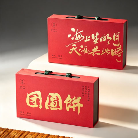 2026月饼包装盒礼盒8粒冰皮鲜肉流心苏式中秋高档礼品盒空盒定制